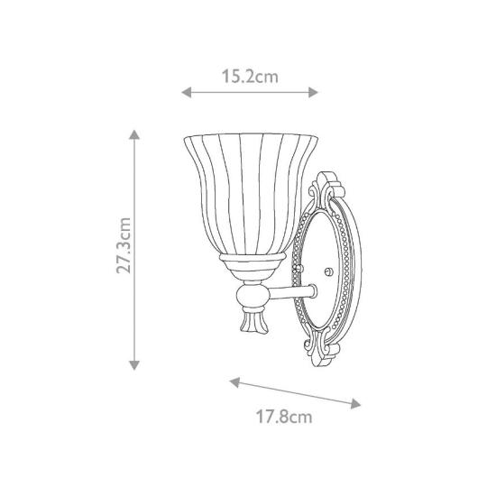 klasicky elegantny vodotesna kupelnova nastenna lampa ip chraneny bronz medeny mosadzny mediteransky rustikalny vintage sklenene tienidlo barokovy zdobeny vila zamok obciansky byt rozmery.jpg